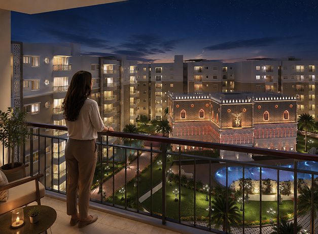 Penthouse balcony view